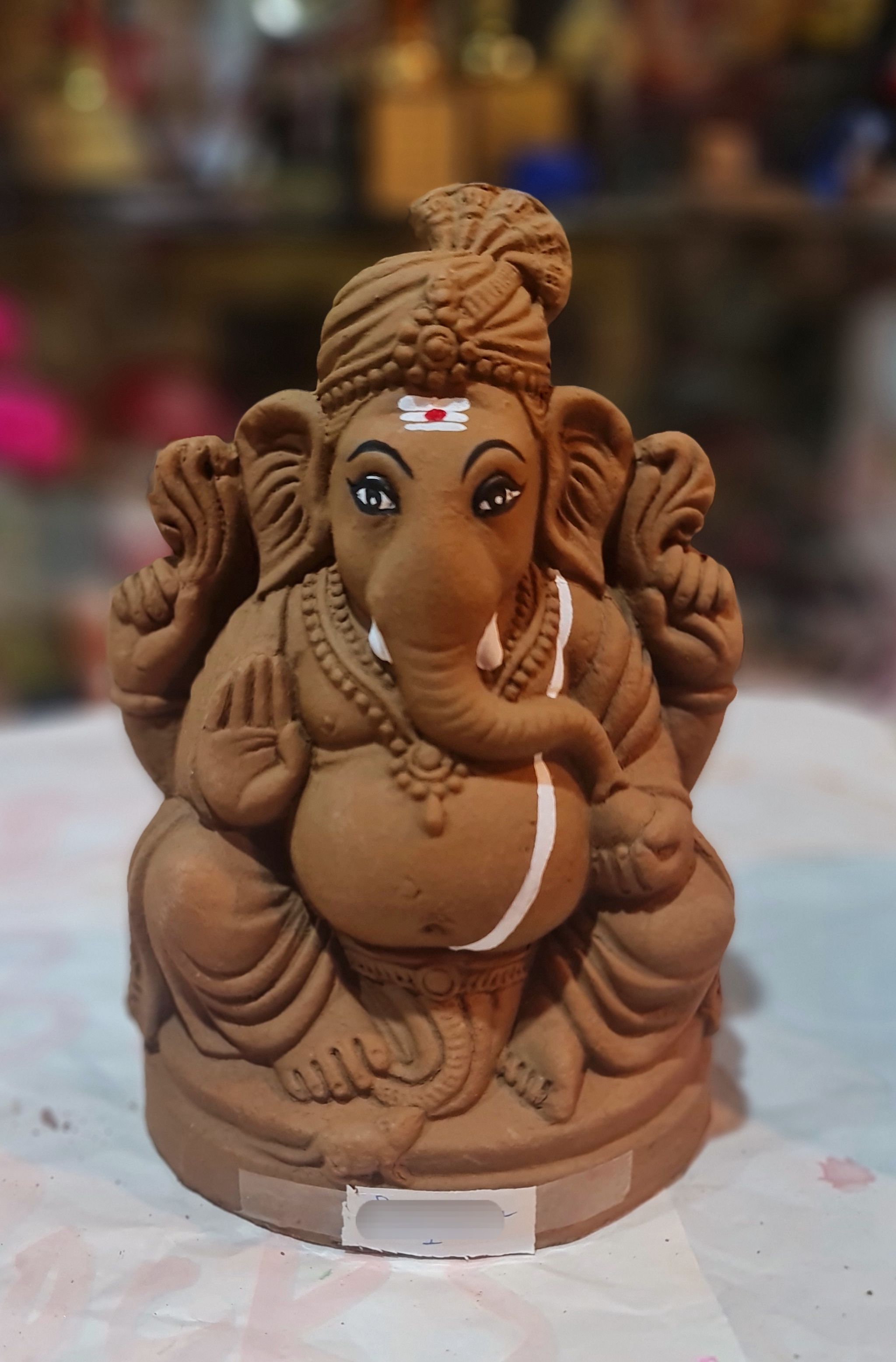 7.5 inches Ganesha with Pagdi (LEFT TRUNK ONLY)_1