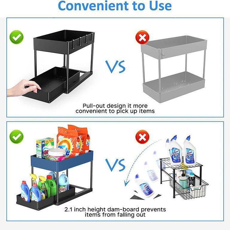 Double Sliding Under Sink Organizers and Storage _3