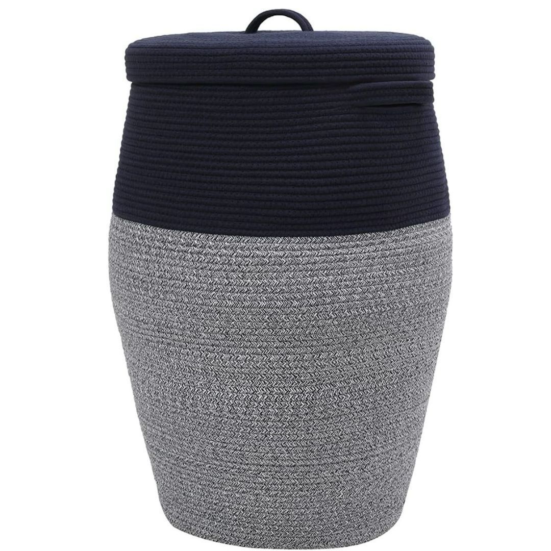 Cotton Rope Basket with Lid _1