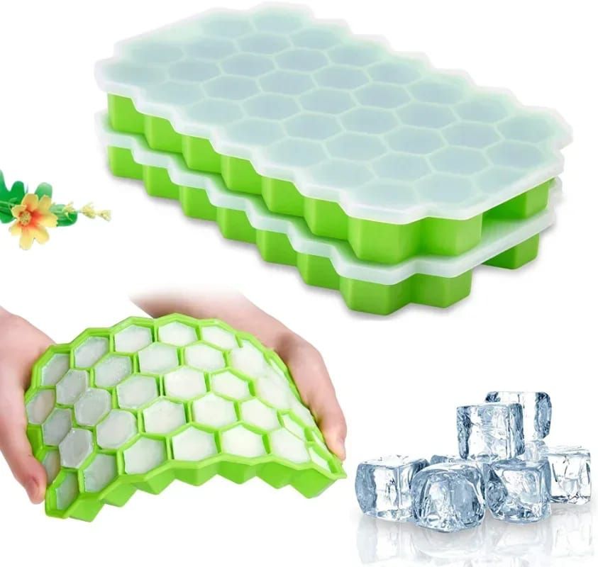 Reusable honeycomb silicone ice cube mould _2