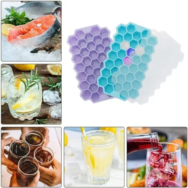 Reusable honeycomb silicone ice cube mould _3