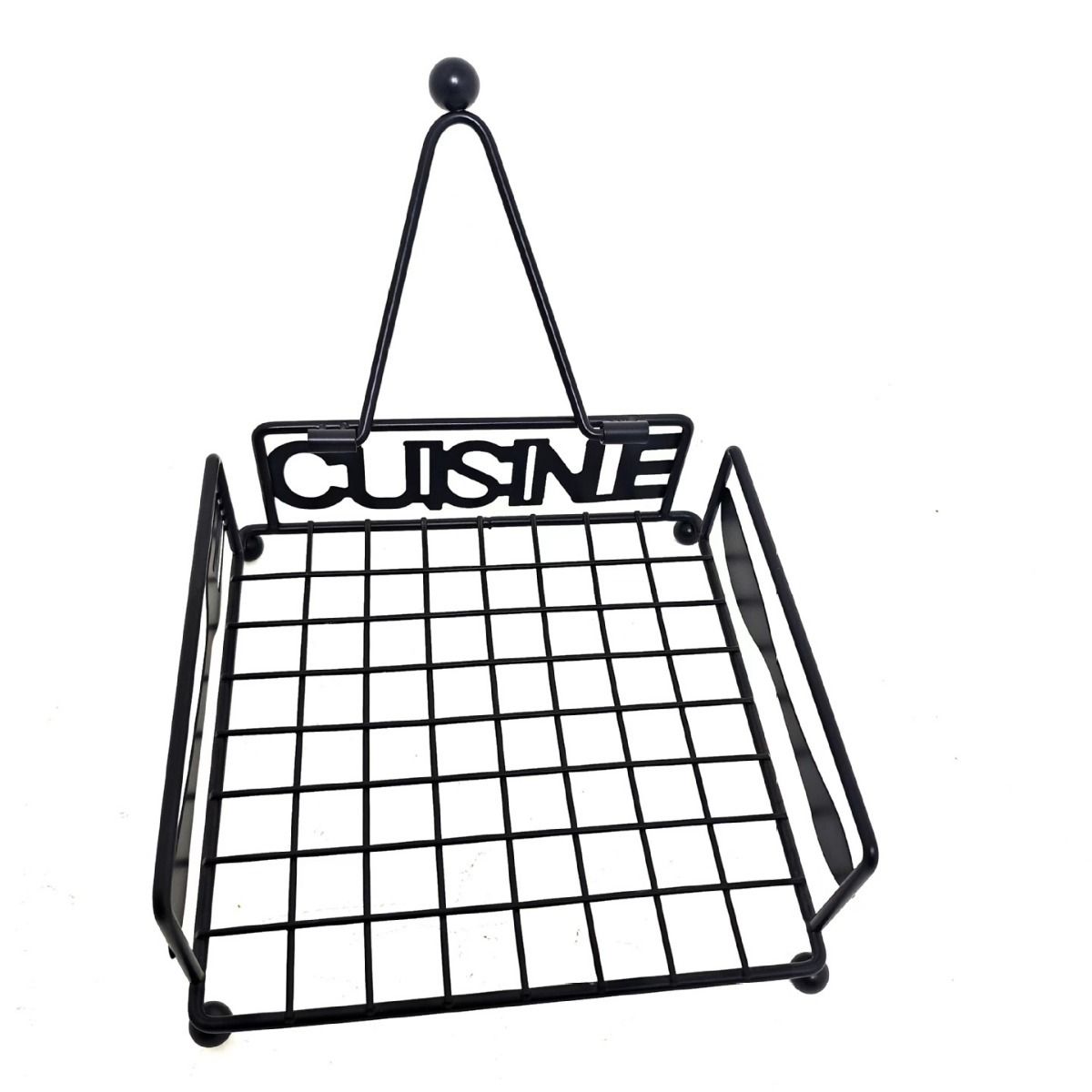 Black Cuisine Metal Napkin Holder_4