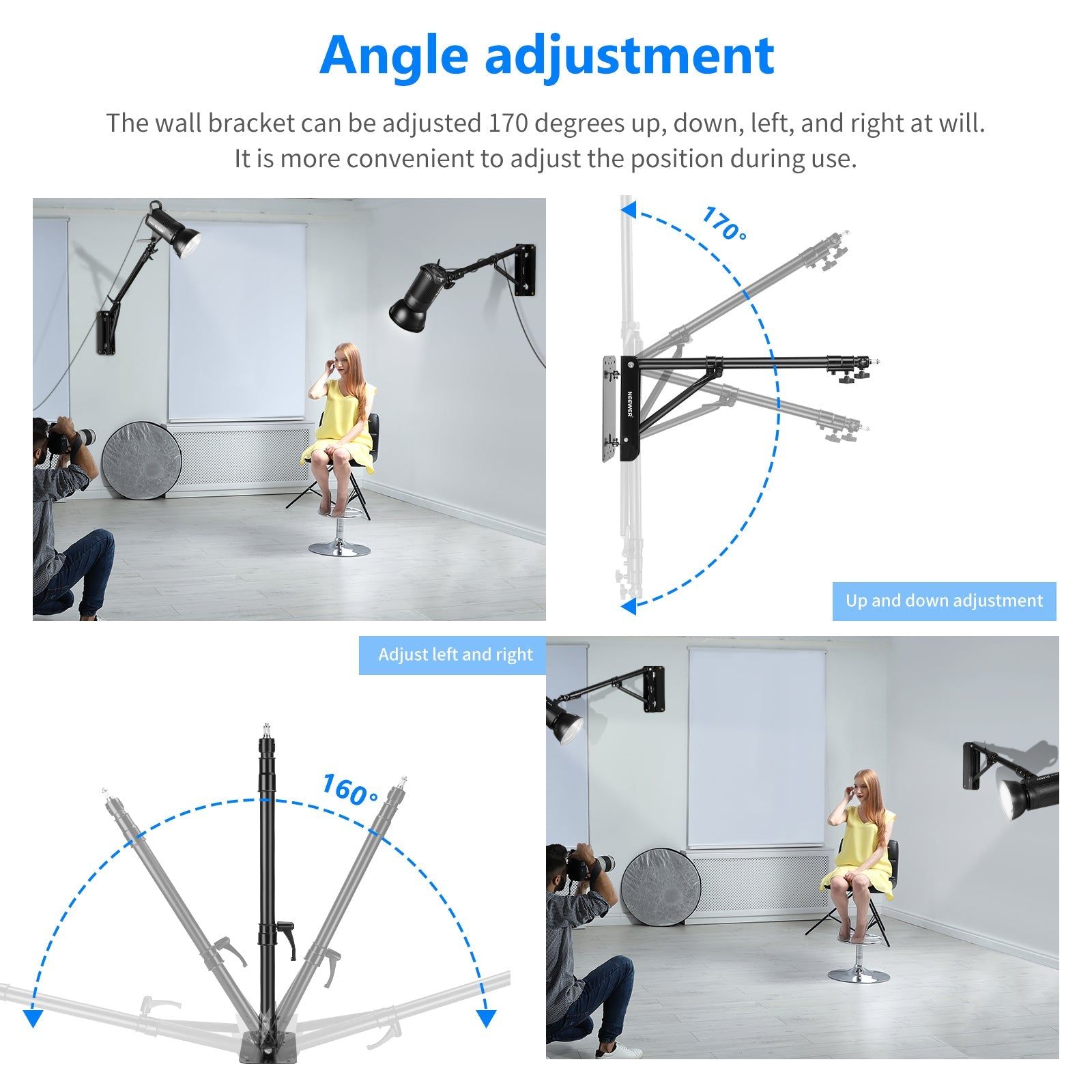 Braço para Parede NEEWER 130CM triangular_3
