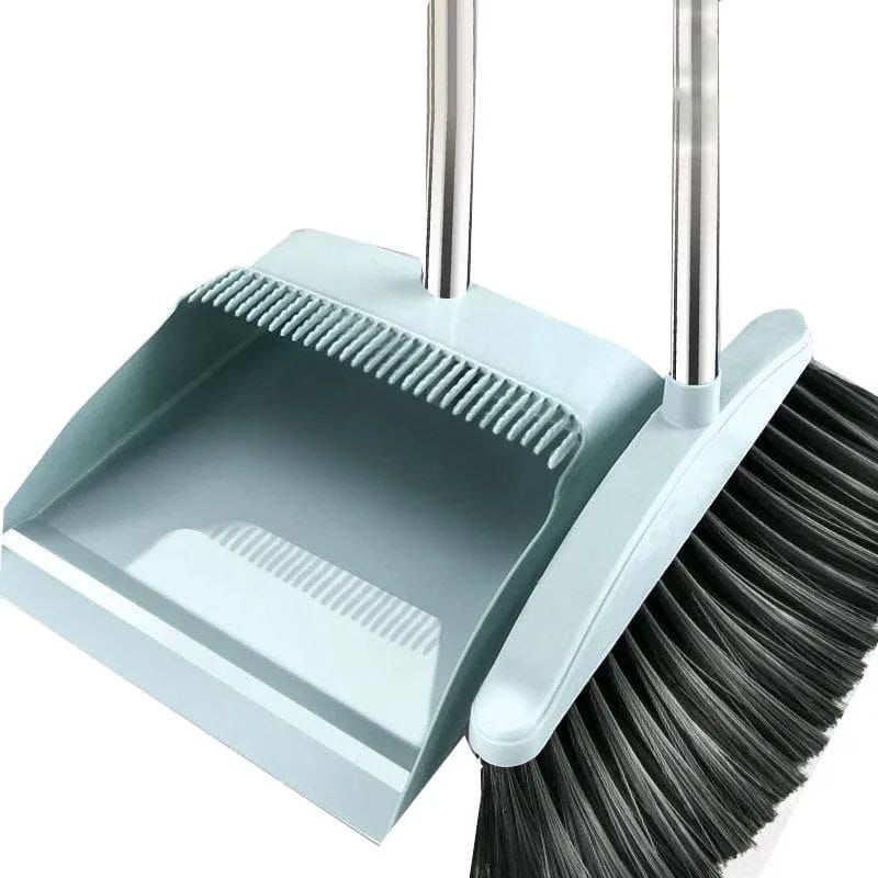 Broom and scoop folding dustpan set _0