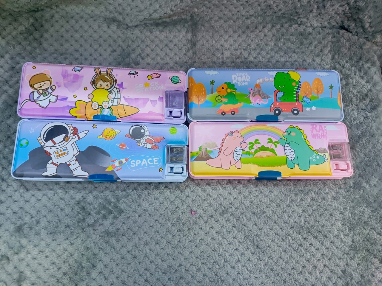 Pencil pouch with inbuilt light and Dual Sharpeners and Pencil Holders_0