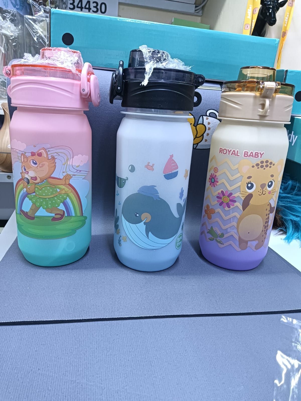 Kids sippy cartoon water bottle_1