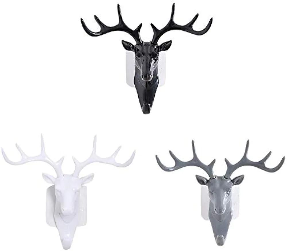 Stylish Deer / head Head Single Wall Hook _4