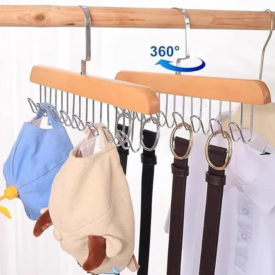 Wooden Hangers with hooks _1