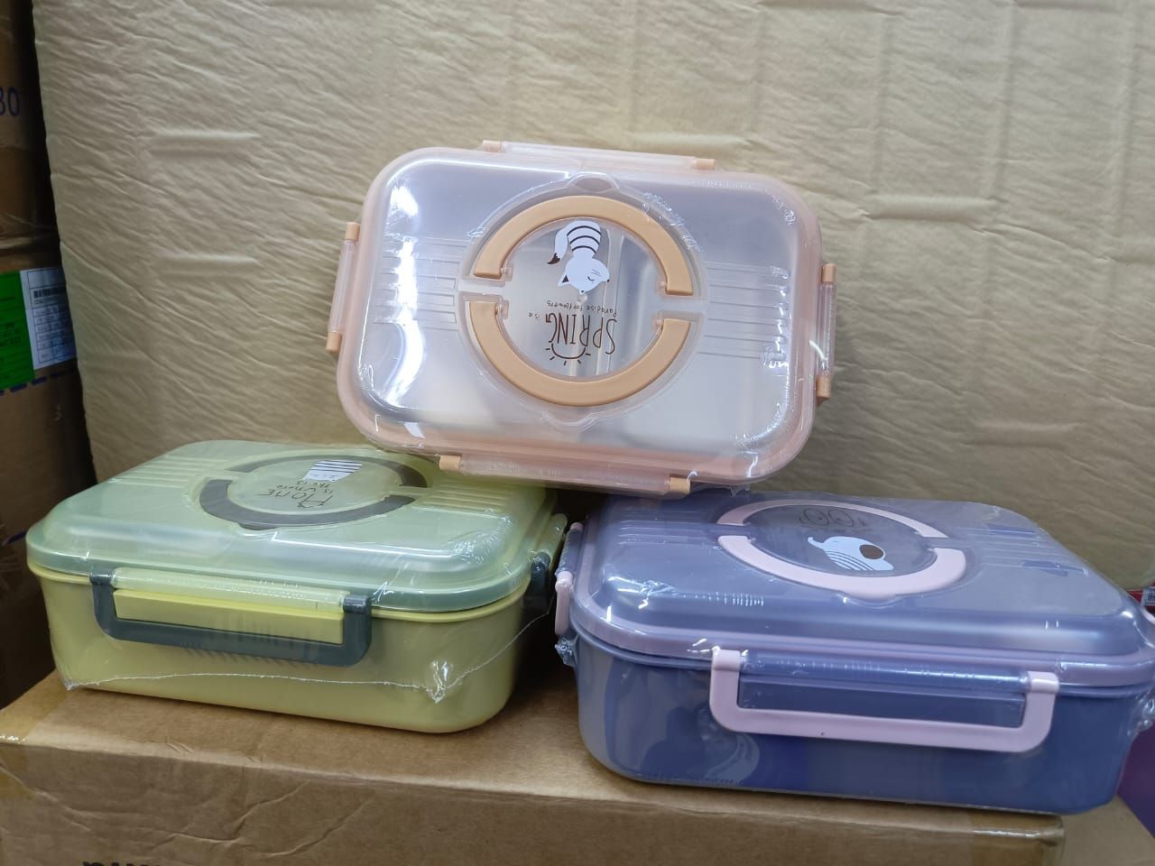 Bento lunch box with 2 compartment and soup container _0