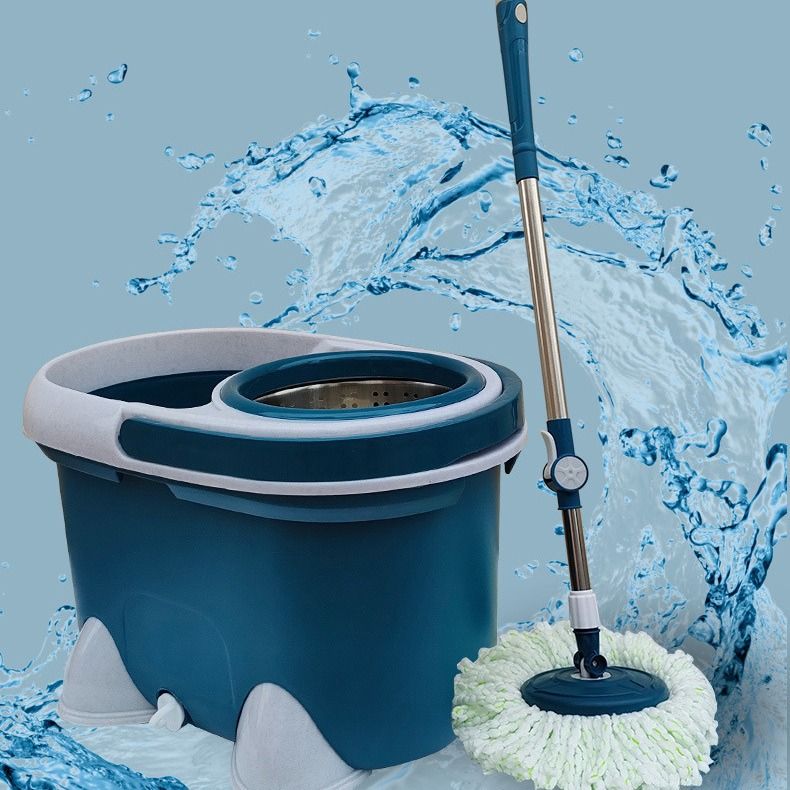 Heavy duty 360 degree rotating mop with a bucket_0
