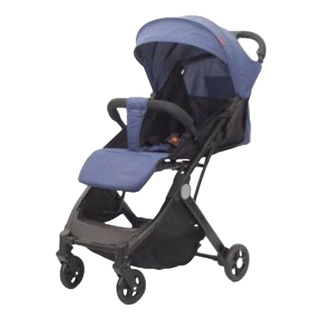 One hand Lightweight Stroller-Grey-Blue-Black_2