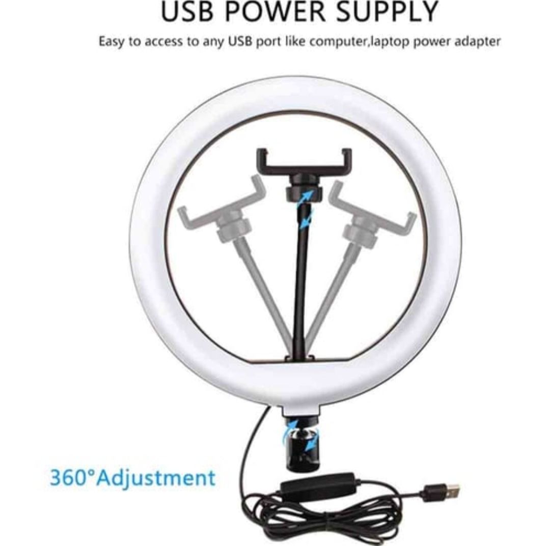 26cm Video Live Light Dimmable LED Selfie Ring Light_1