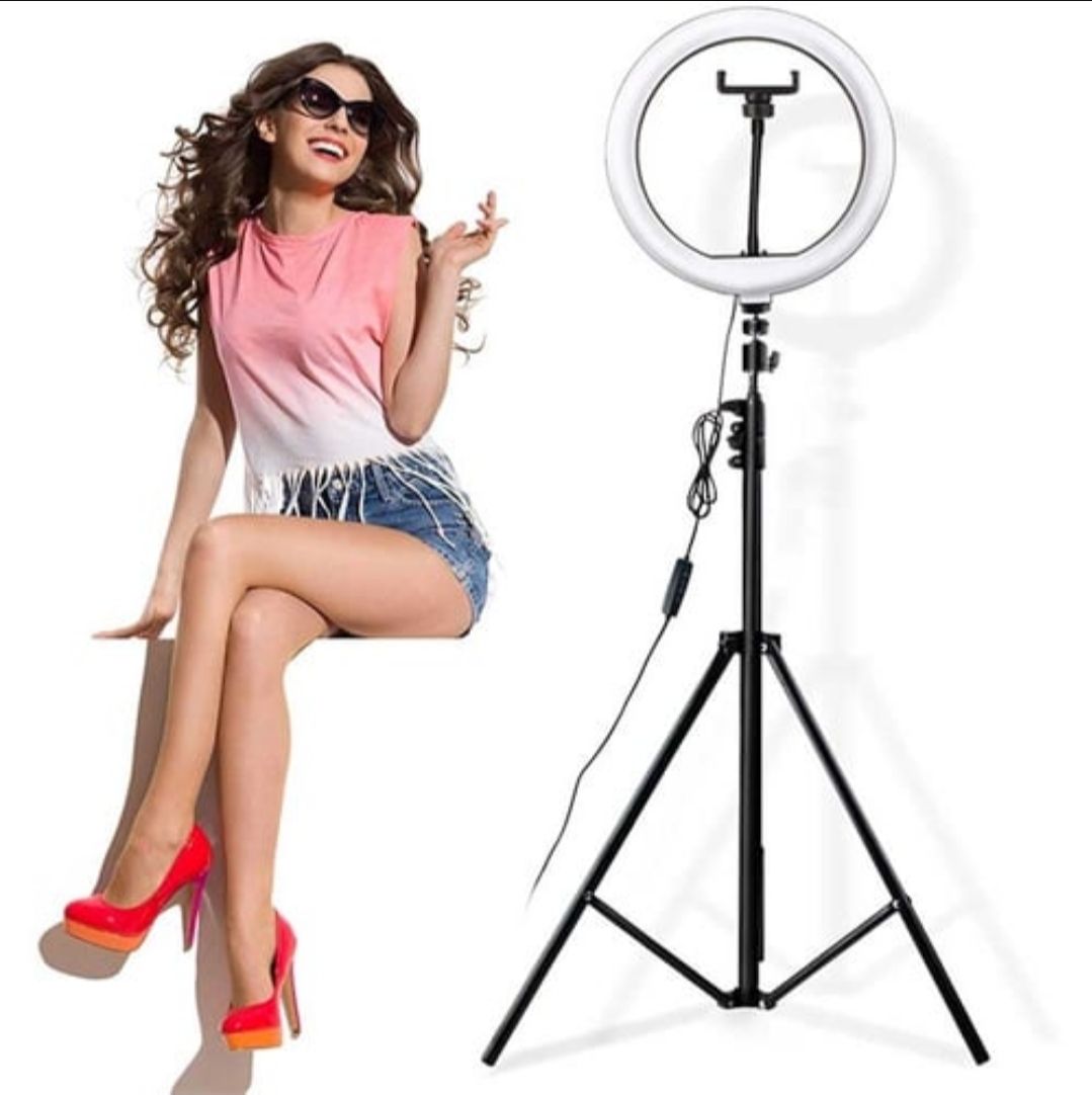 26cm Video Live Light Dimmable LED Selfie Ring Light_5