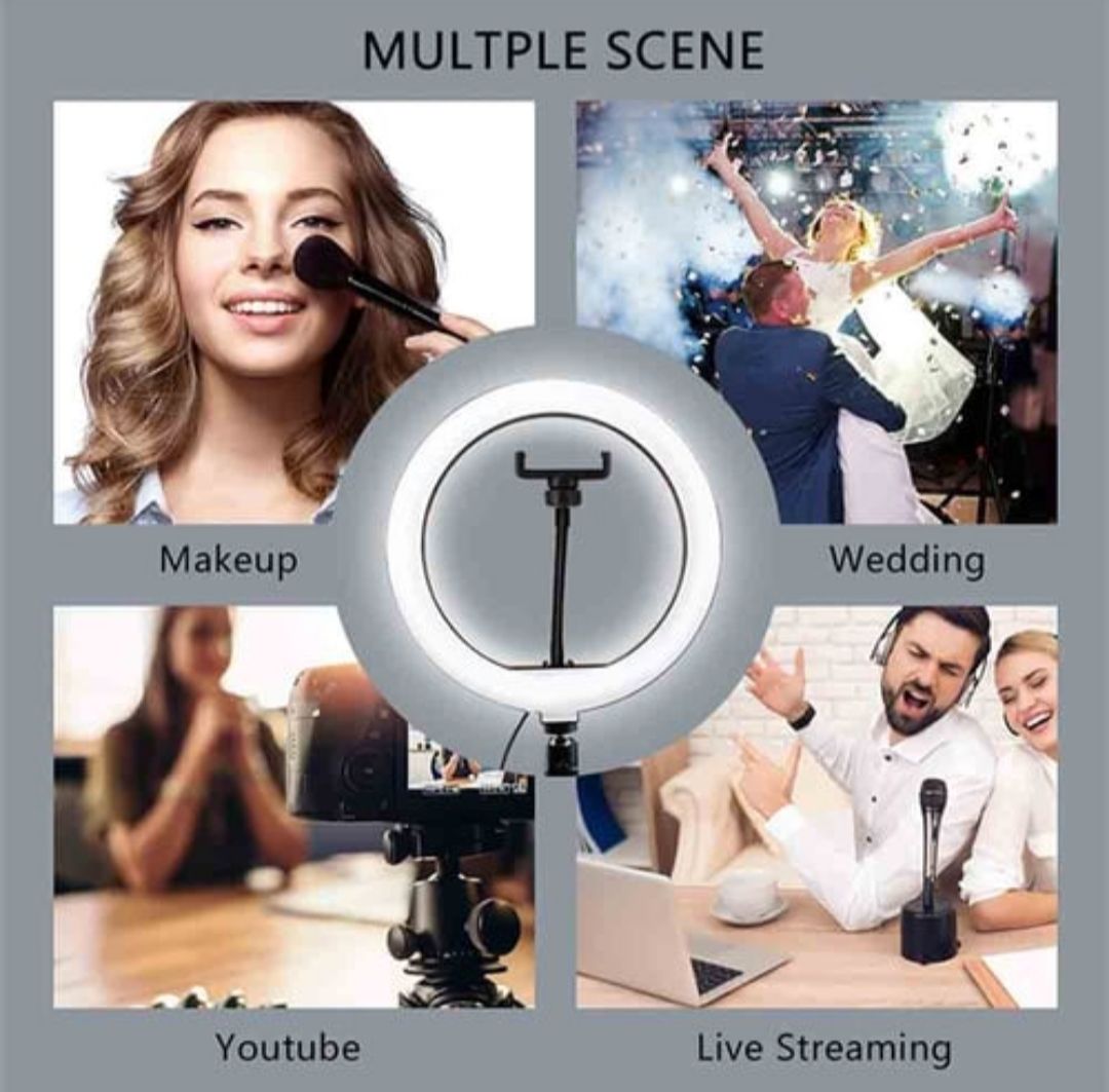 26cm Video Live Light Dimmable LED Selfie Ring Light_3