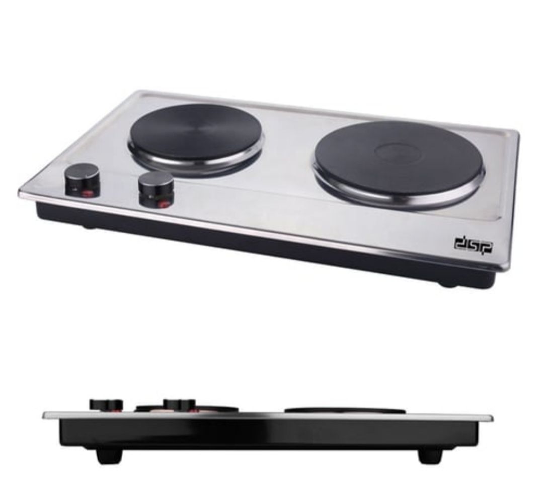 Dsp Electric Cast-Iron Double Burner Countertop Hot Plate Stainless, KD4047_3