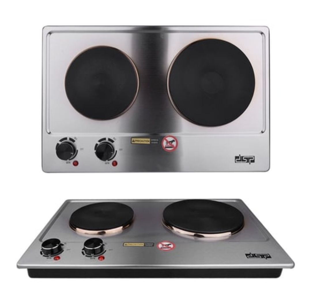 Dsp Electric Cast-Iron Double Burner Countertop Hot Plate Stainless, KD4047_1