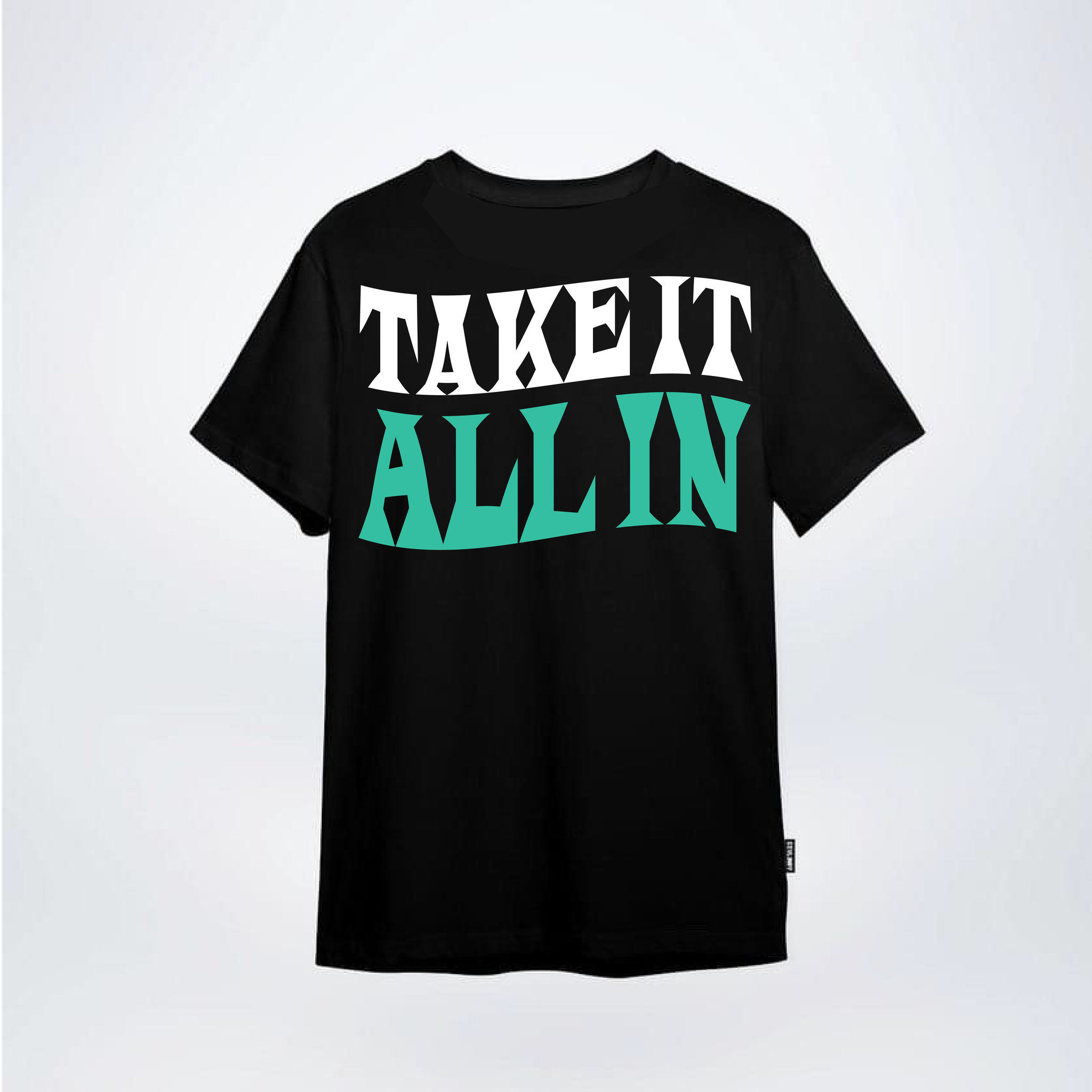 Oversized Black Take It All In Tee_0