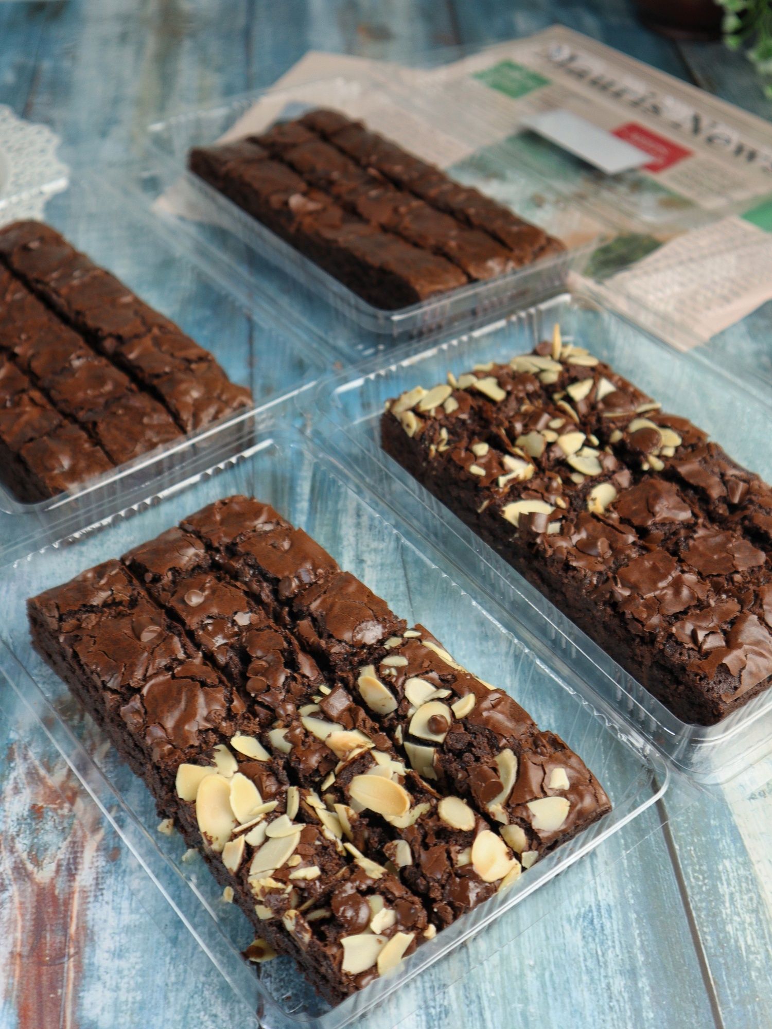 Fudgy Brownies with Half Almond Half Choc Chips _2