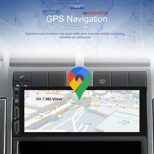 Rádio 1din android 13 2/64GB 6,9 POLEGADAS CARPLAY GPS WIFI rds _4