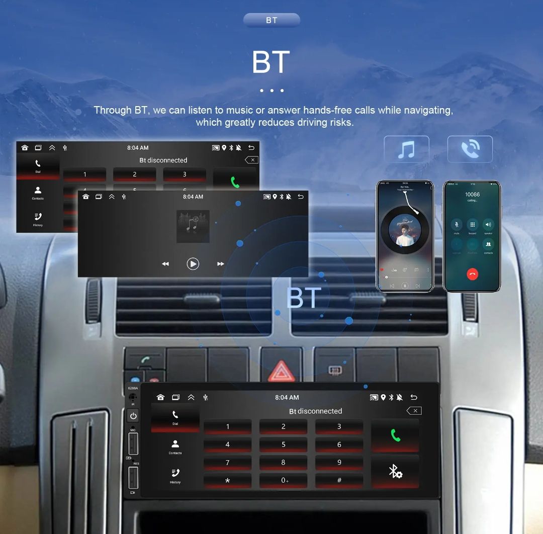 Rádio 1din android 13 2/64GB 6,9 POLEGADAS CARPLAY GPS WIFI rds _8