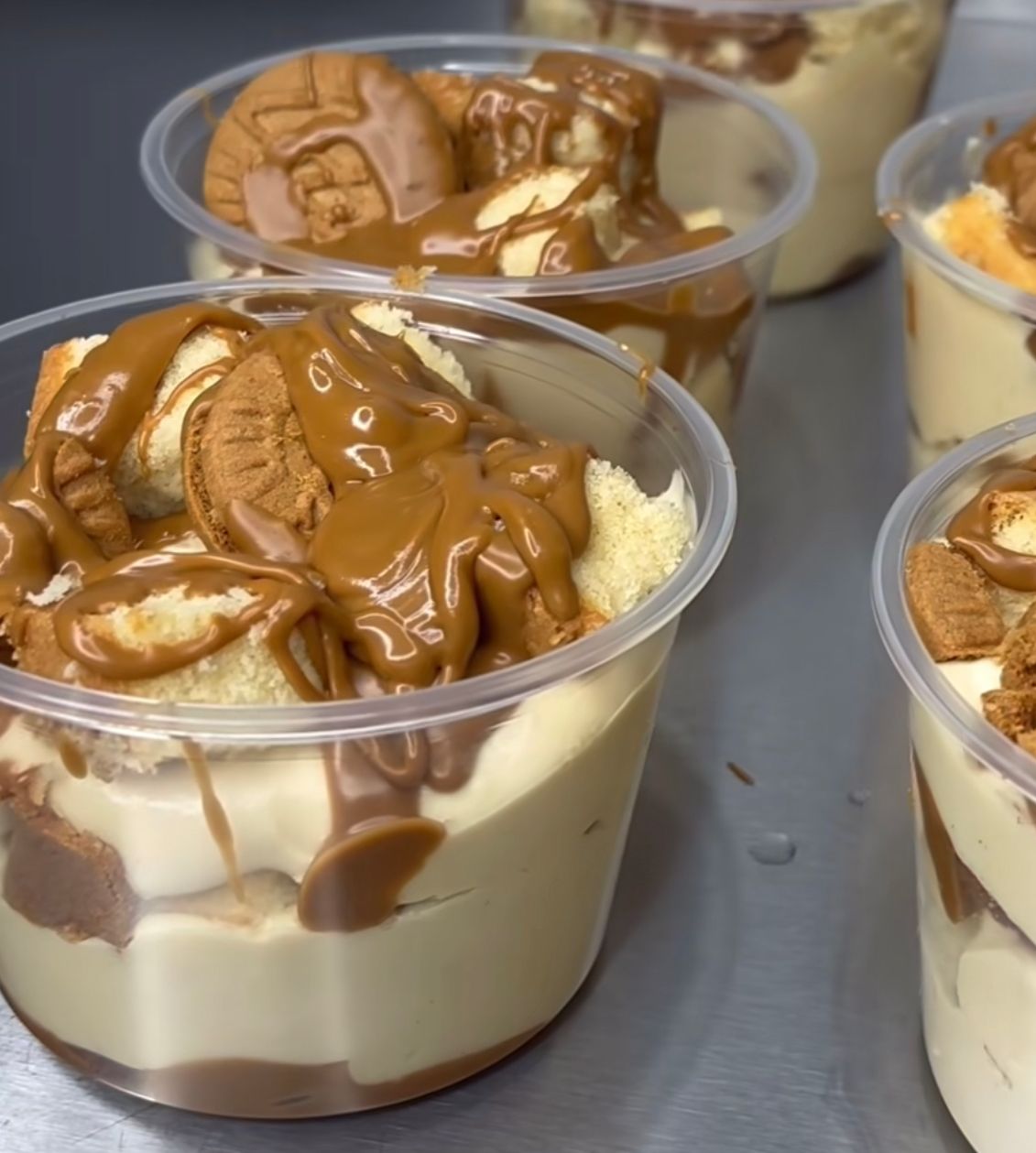 Banana Biscoff Caramel Cheesecake Pudding _0