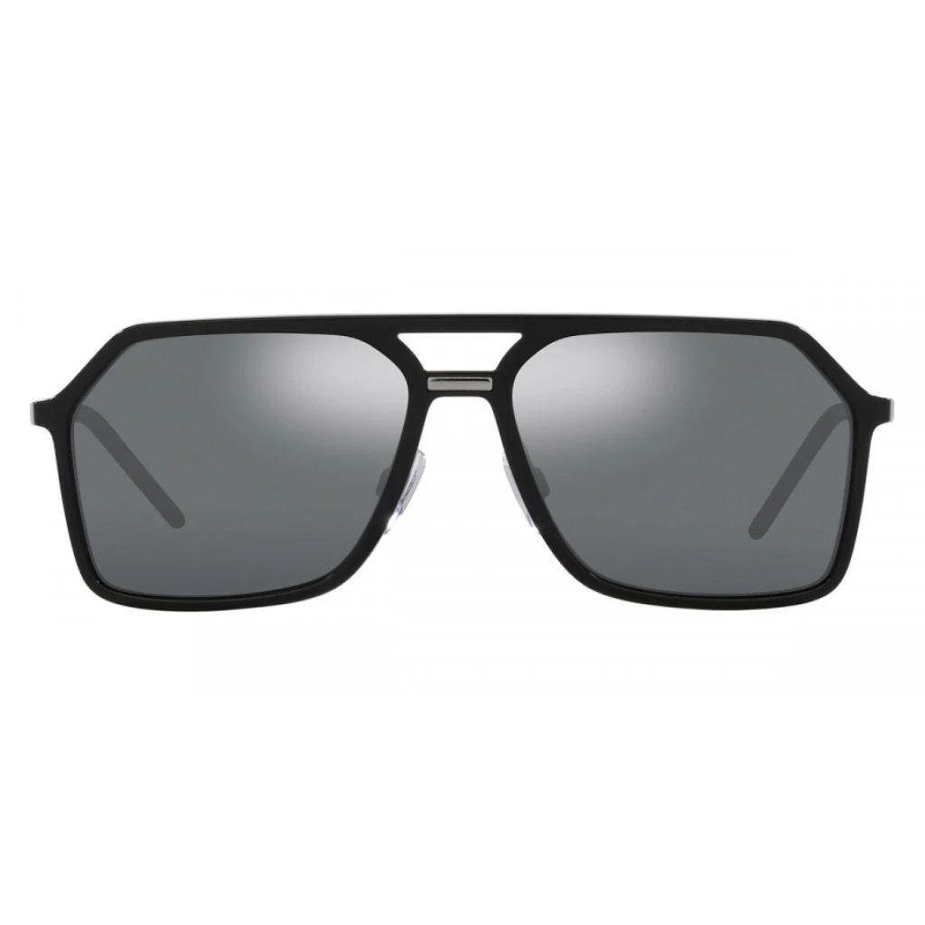 DOLCE & GABBANA 0DG6196 501/6G Black/Gunmetal / Light Grey Mirrored Black_1