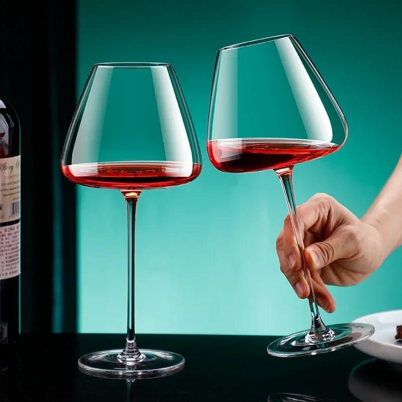 2pc Large Capacity  Crystal Wine Glass_0
