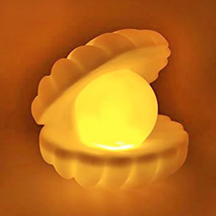 Pearl Shell Night Lamp Decorate Desk Lights Nursery T_0