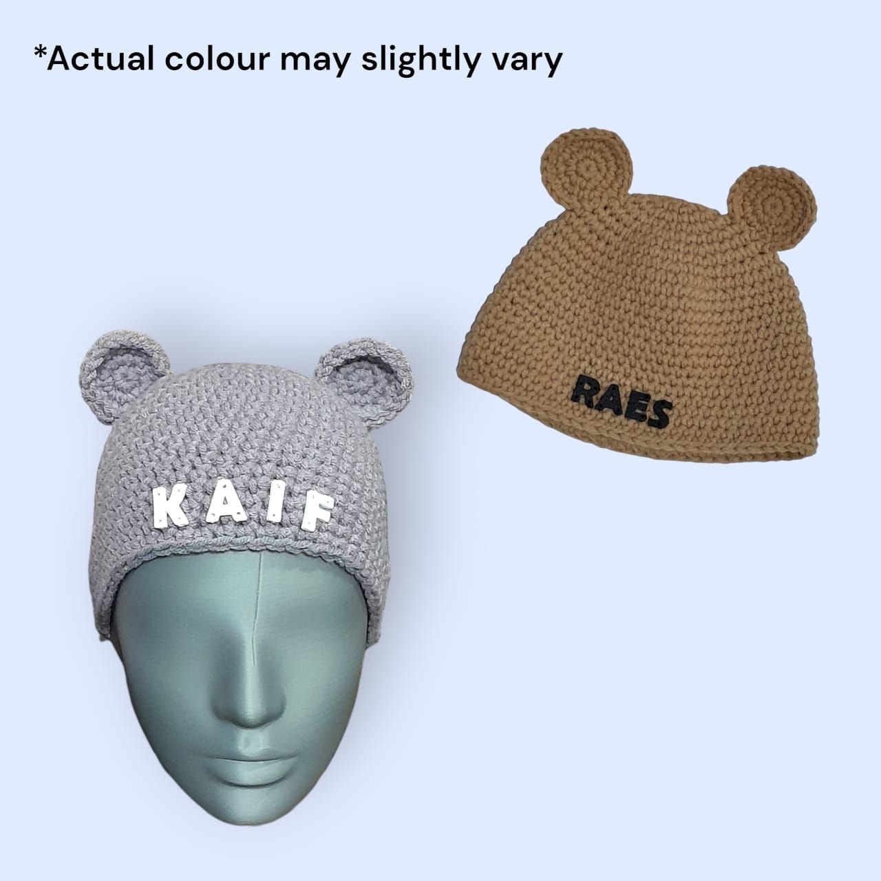 [PREORDER] Customised Printed Name Kids Mouse Beanie_0