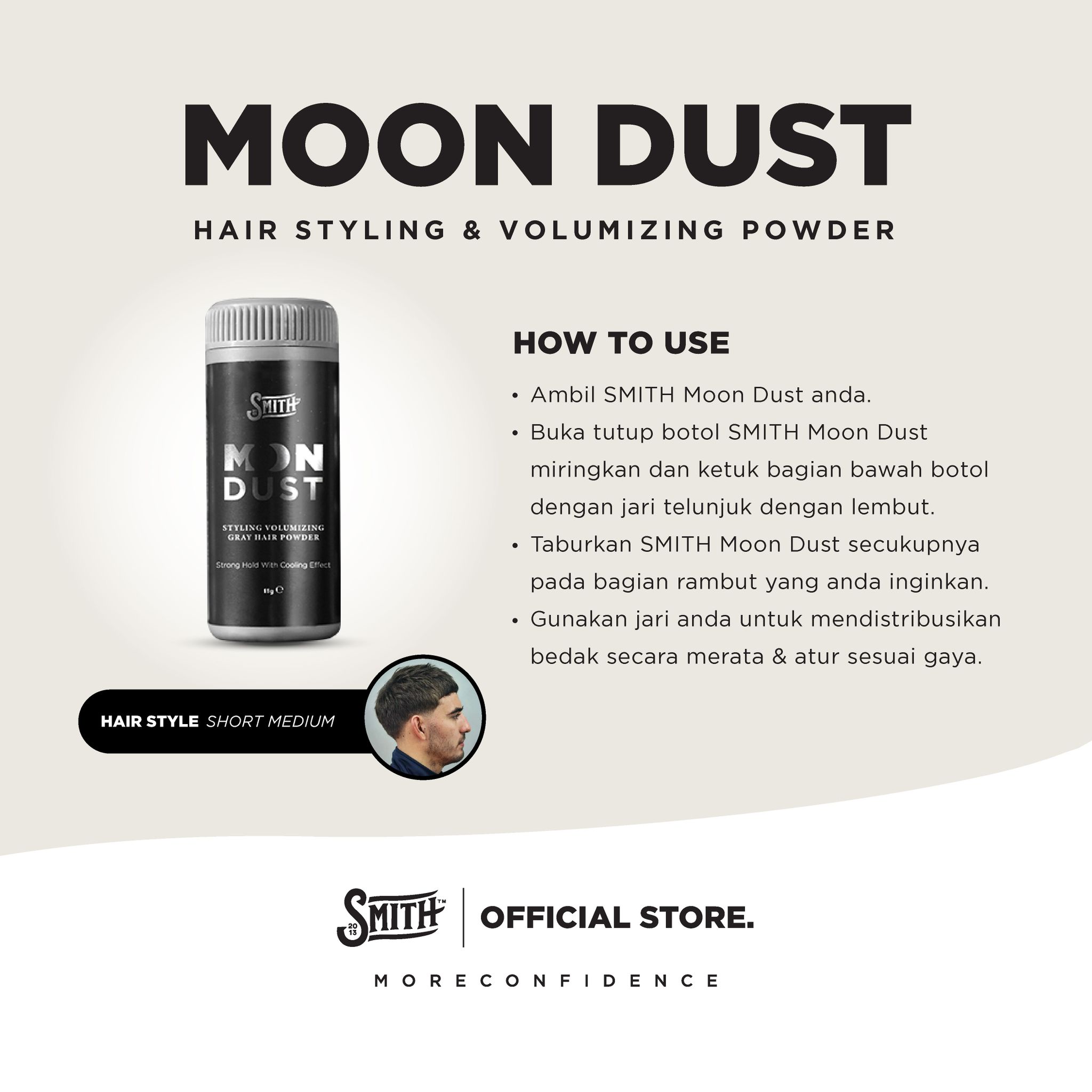 SMITH - Moon Dust Styling Volumizing Gray Hair Powder 11gr_1