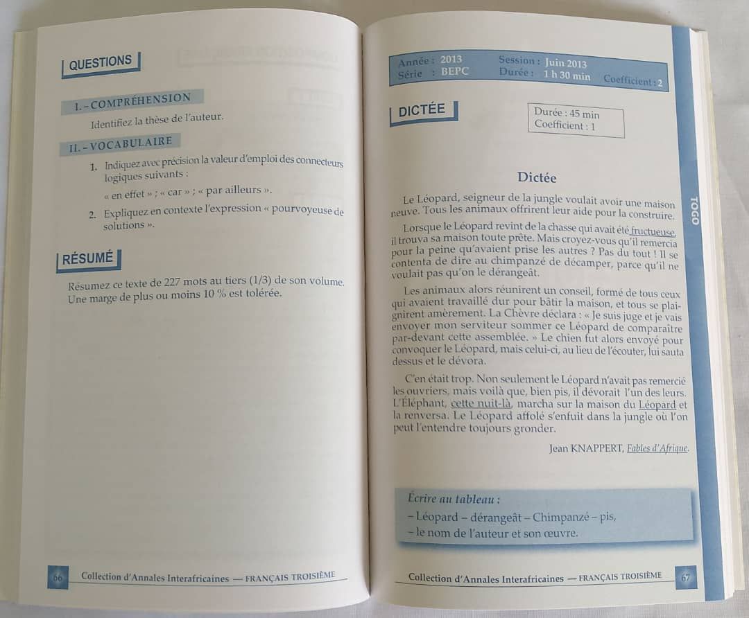 ANNALE FRANCAIS 3eme (Editions Eburnie) - 3ieme_2