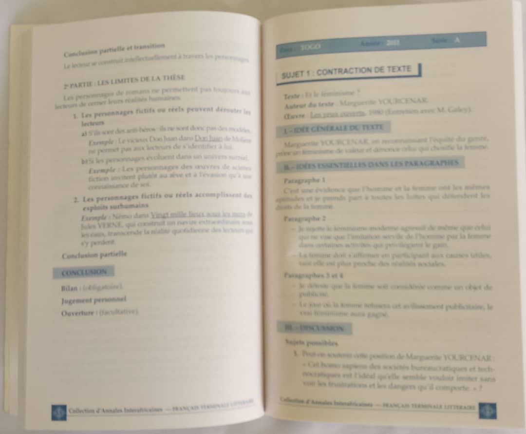 ANNALE FRANCAIS Tle A (Editions Eburnie) - Tle A_2