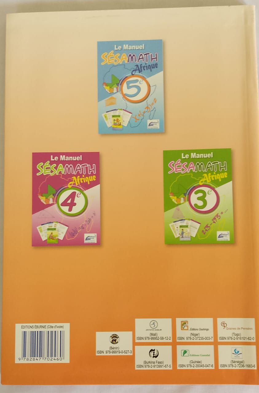 LE MANUEL SESAMATH AFRIQUE (Editions Eburnie) - 6ieme_1