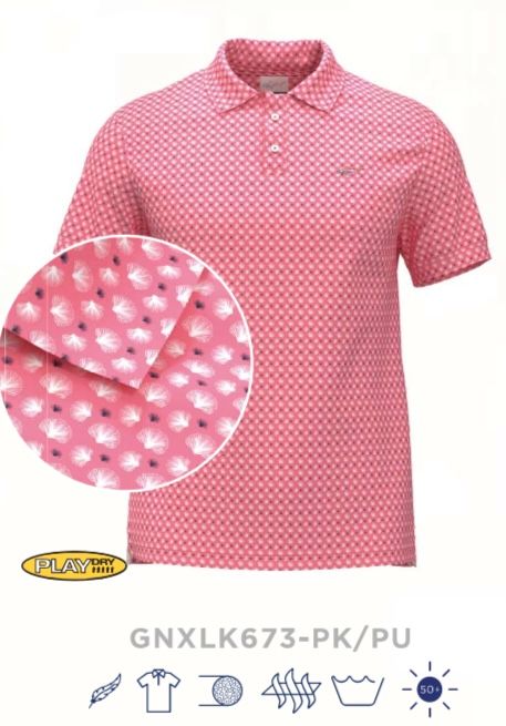 Greg Norman Technical Performance Men's Polo Pink_0