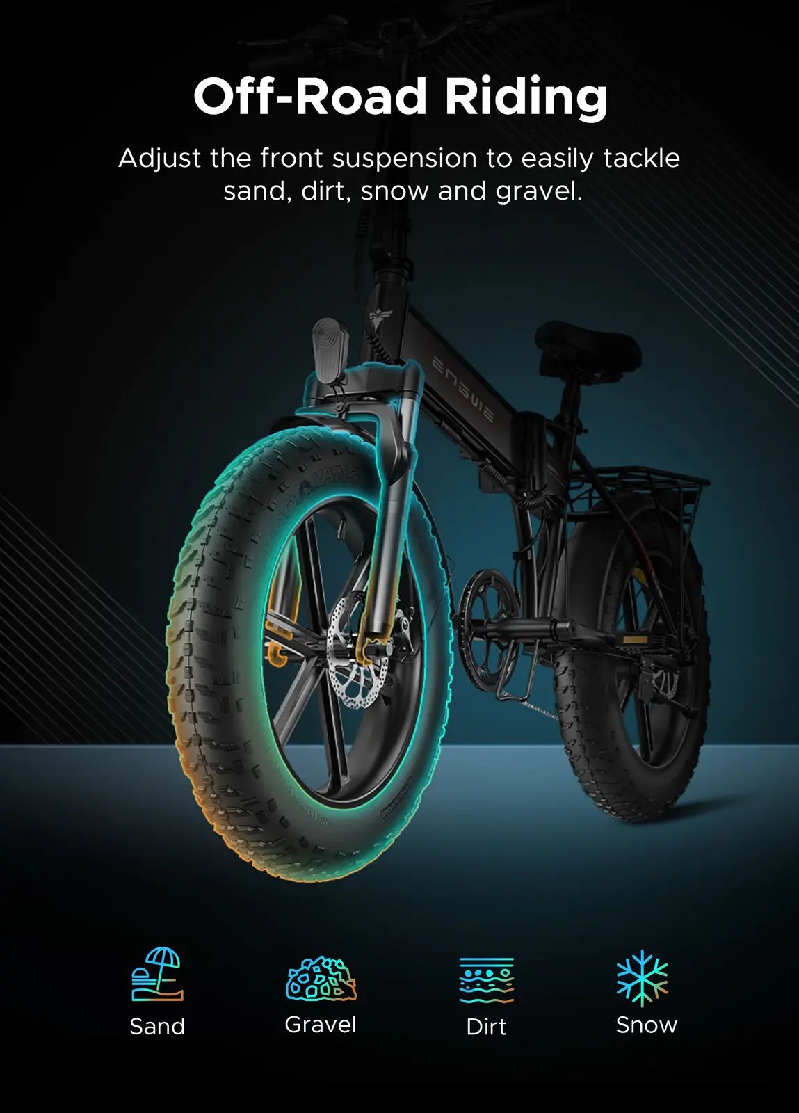 Electric Bike Engwe EP-2 Pro Fat Tire Bike 750w_7