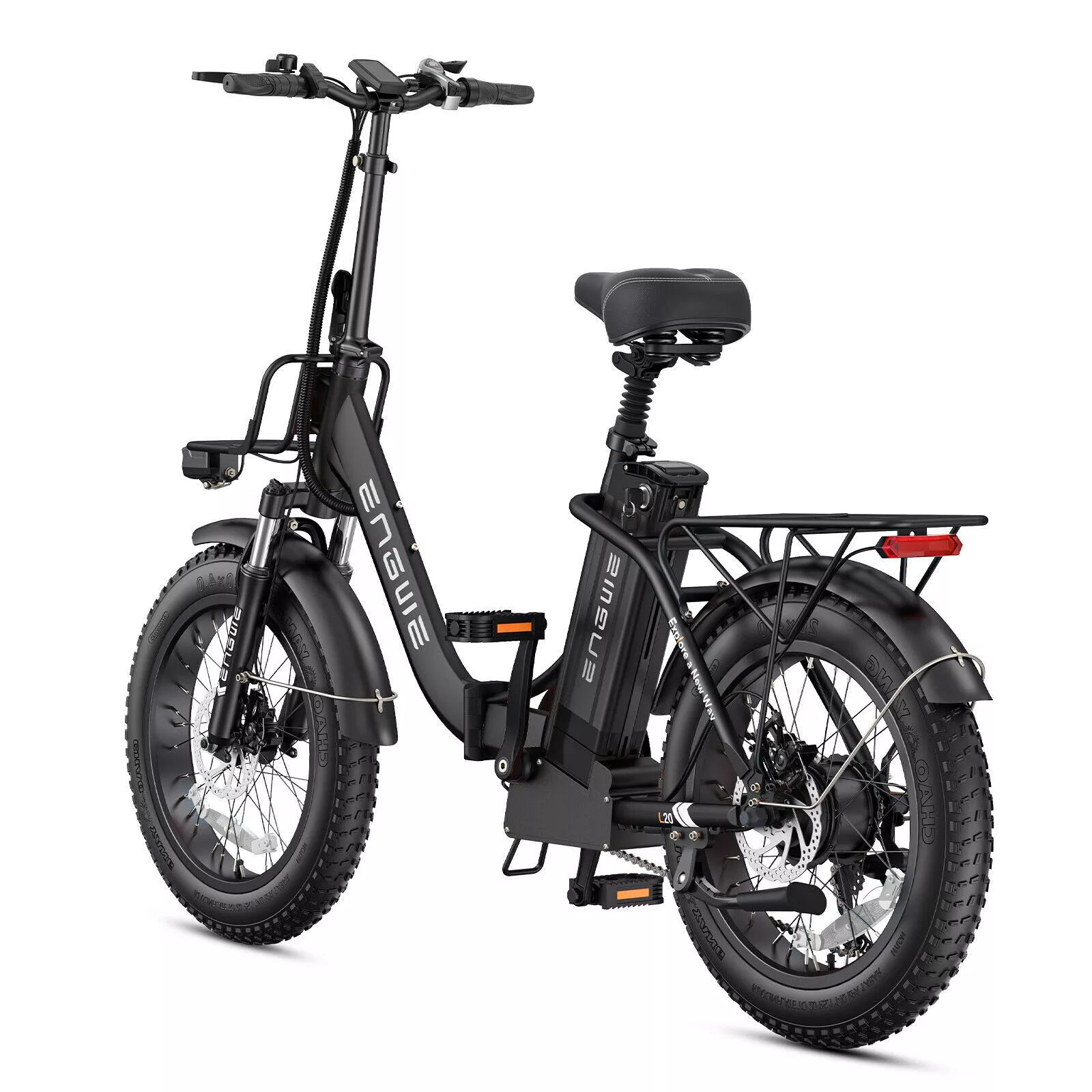 Engwe L20 13ah 250w 20*40 Fat Tire Electric Bike 66-140km Range_1