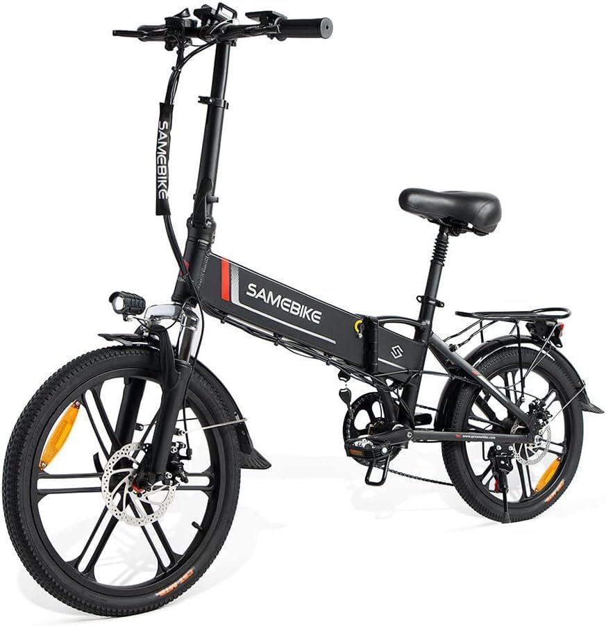 SAMEBIKE 20LVXD30-II Electric Bicycle 48V 10.4AH E-Bike, 7 Speeds_0