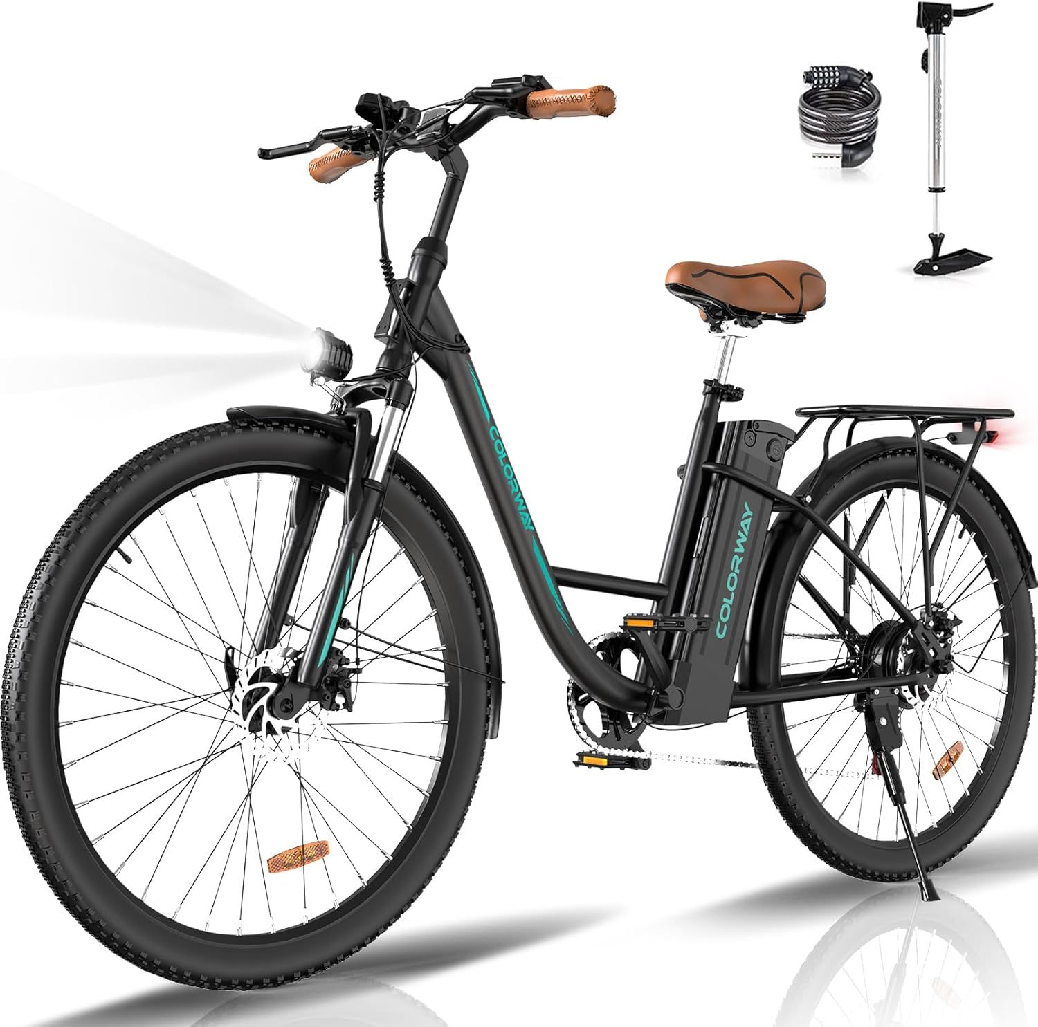 COLORWAY Electric Bikes, BK31 Built-in 36V 15Ah Battery,7 Speed 250W_0