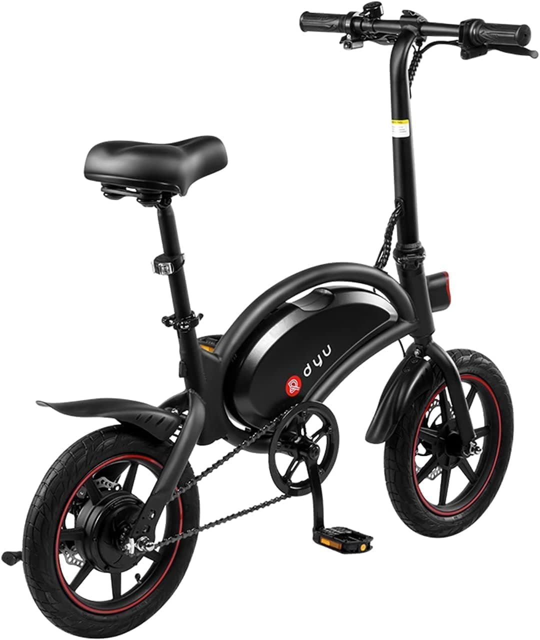 DYU D3F Folding Electric Bike - 14" Wheels, 250W Motor, 36V Battery_4