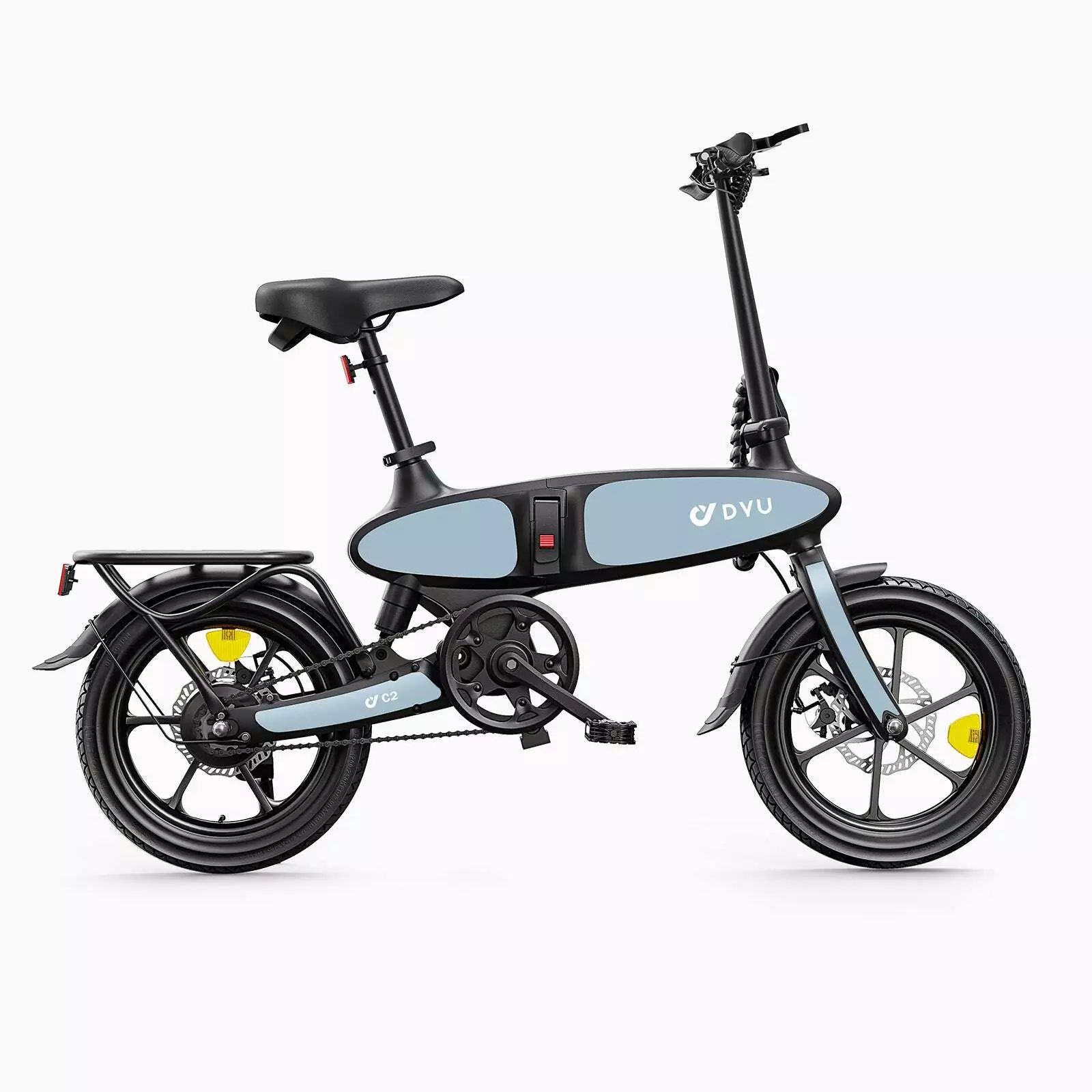 DYU C2 Folding Electric Bike 16 Inch 250W 7.5Ah Battery_0