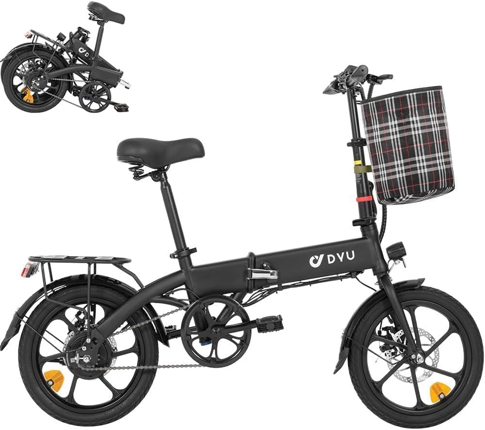 DYU A1F 16-Inch Foldable Electric City Bike 250W Motor_0