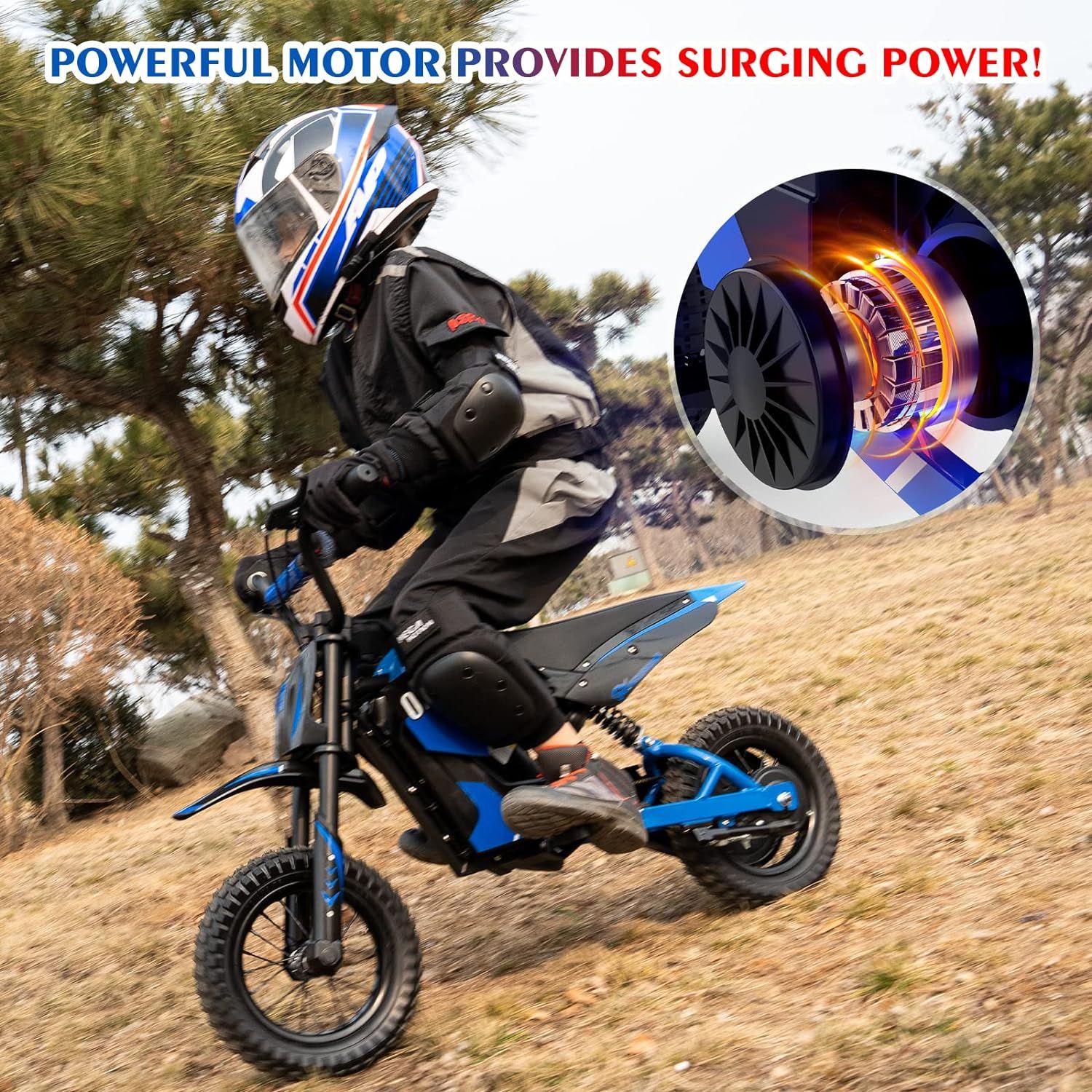 Electric Motorcycle EV12M w/Evercross Logo-300W Motor-36V/4AH-E-Bike for Kid_5