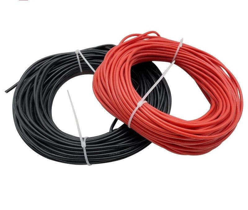 1Meter High Temperature Resistant 1mm 17AWG Silicone Cable – RED_0