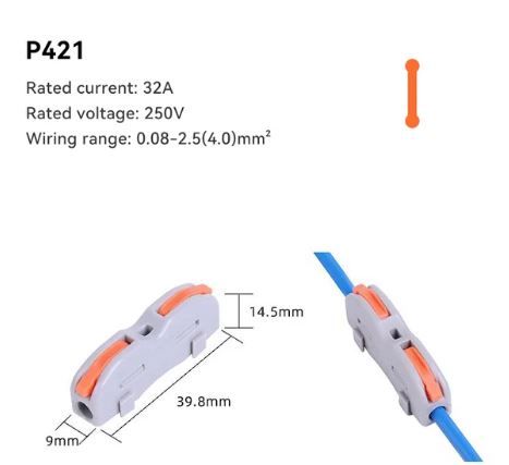 1Pin Out Fast Push-in Electrical Connector Terminal Block_0