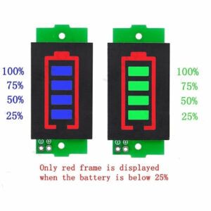 1S-8S Single 3.7V Lithium Battery Capacity Indicator Module with Blue Display_0