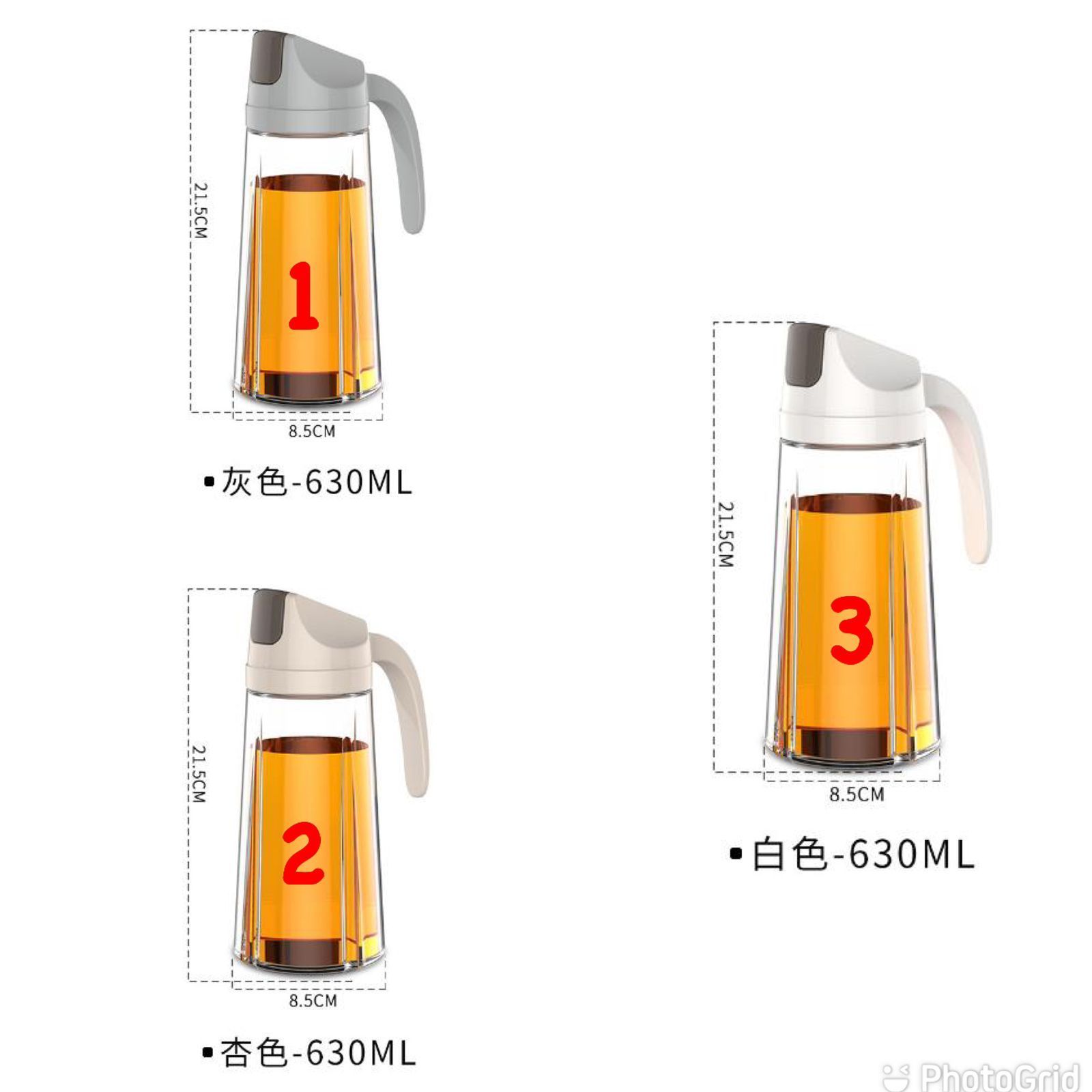 Oil Dispenser Bottle Auto Flip Condiment Container Automatic Cap And Leakproof Vinegar/oil jar_0