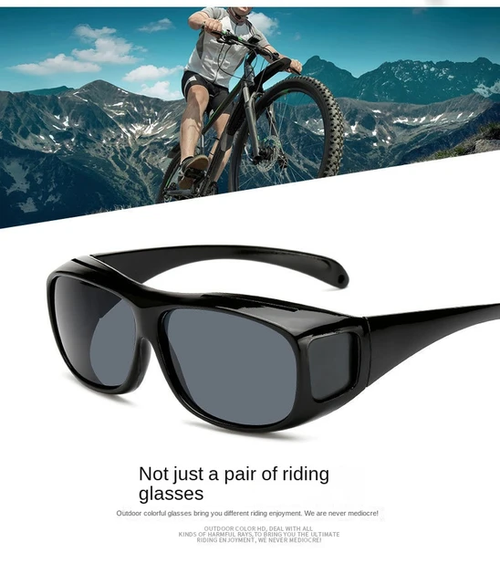 Square Frame Day Vision Sunglasses Driving Cycling UV400  Vision Glasses _6