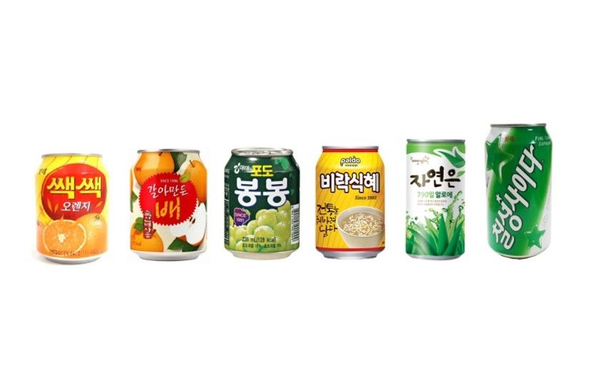 Korean Can Drink - Bong Bong/ Pear Juice/ Sac Sac/ Rice Punch _0