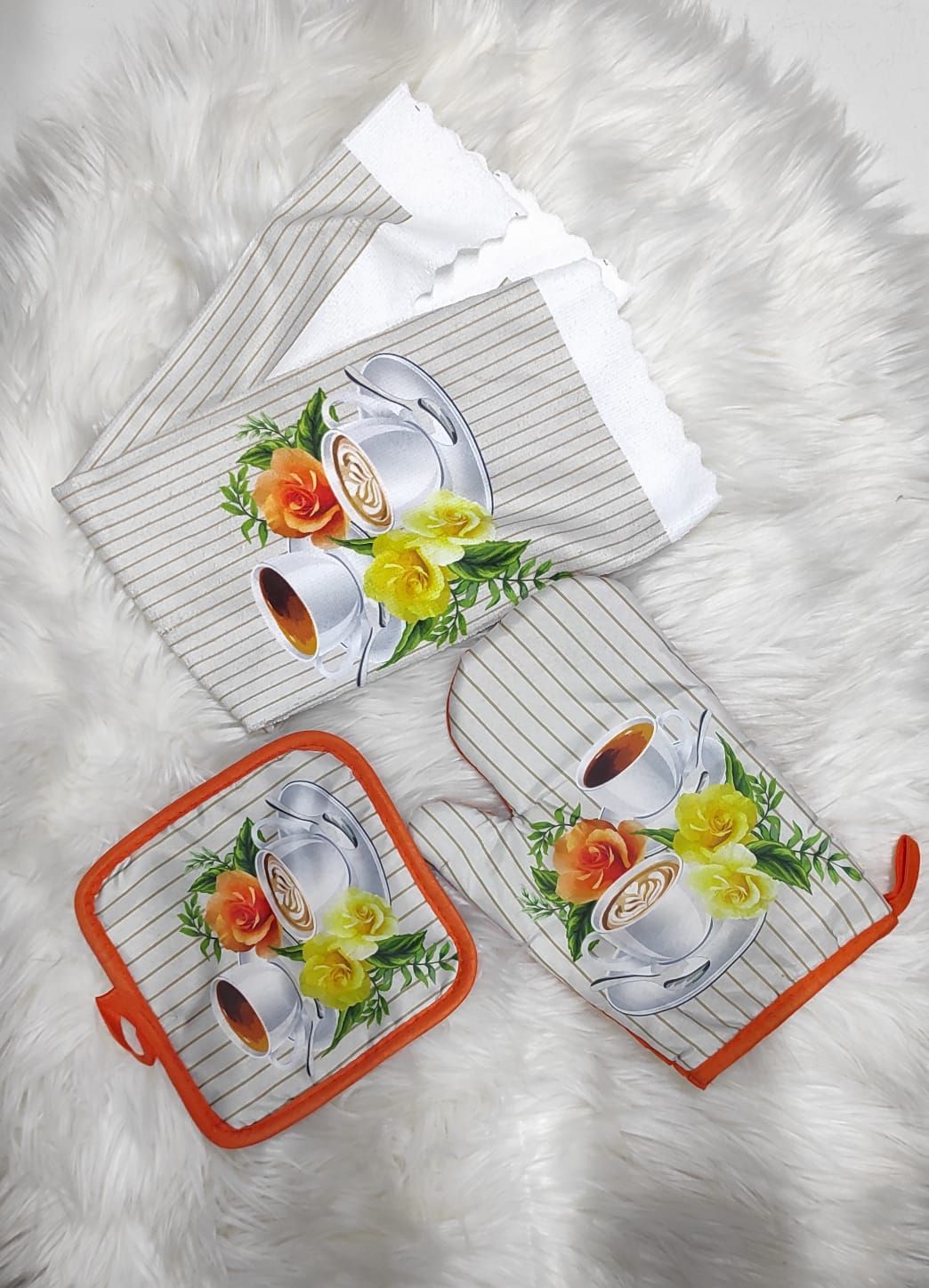 3pcs Kitchen glove set_0