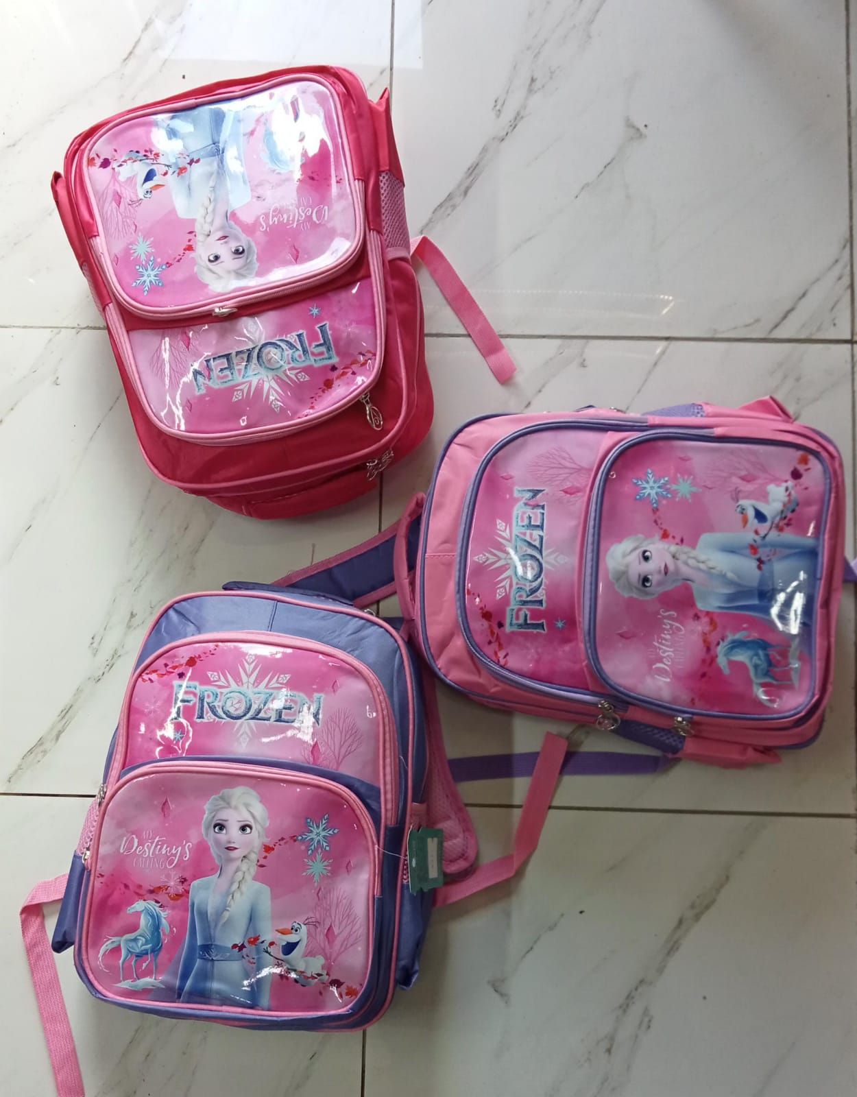 Disney Cartoon 3 compartment School Bag_1